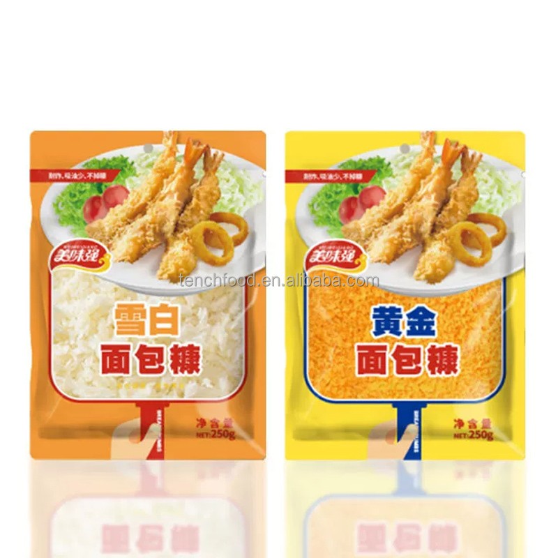 Blended Dried Non-Oily White and Yellow Bread Crumbs for Chicken Deep Frying Tempura Gluten-Free Baking