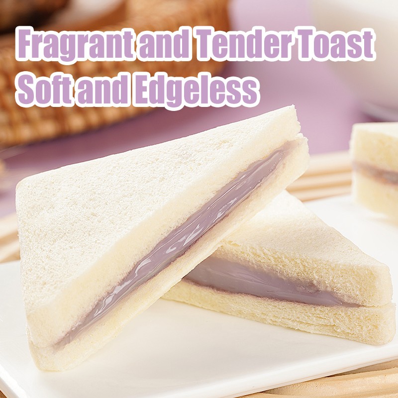 Wholesale Soft Taro Sandwich Toast Stuffed Sandwich Packed White Bread  Breakfast Toasts Sandwich
