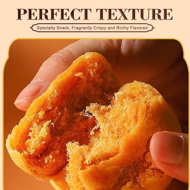 Hot Selling Chinese Traditional Dim Sum Crispy Meat Mince Pies Breakfast Meat Floss Cake Wholesale with Good Price