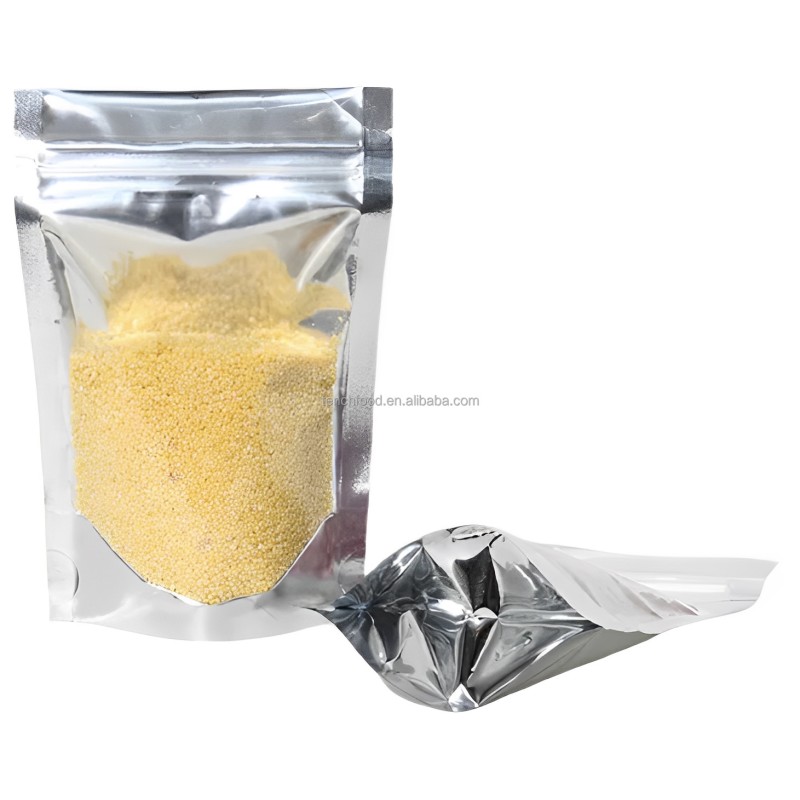 Brown Kraft Resealable Bag Flat Bottom Customized Pouch Packing Cheap Coffee Food Bag with Window