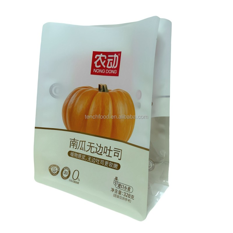 Oil Resistant Food Packaging Paper Bag with Window Custom Printed Food Grade Bread Baking Food Brown Paper Bag