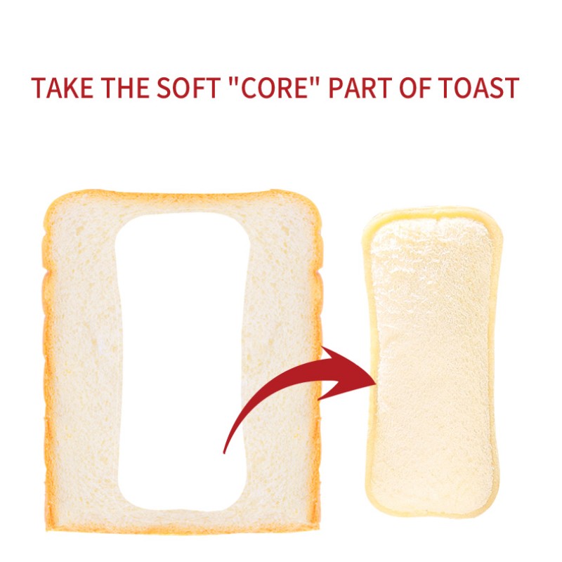 Strawberry Flavor White Bread Toast Soft Sweet Breakfast Snacks Bread with Creamy Fillings Individually Packaged Toast