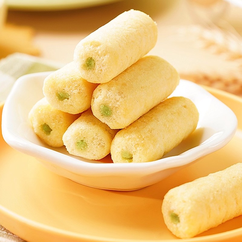 Exotic Healthy Snacks Puffed Rice Crackers Seaweed Multi-Grain Soft Texture Bulk Packaging Ingredients Corn Sugar Flour Salt