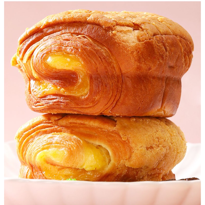 Wholesale Hot Selling  2Kgs Hong Kong Style Pineapple Bun Sandwich Bread  with Creamy Fillings in Packaged Boxes