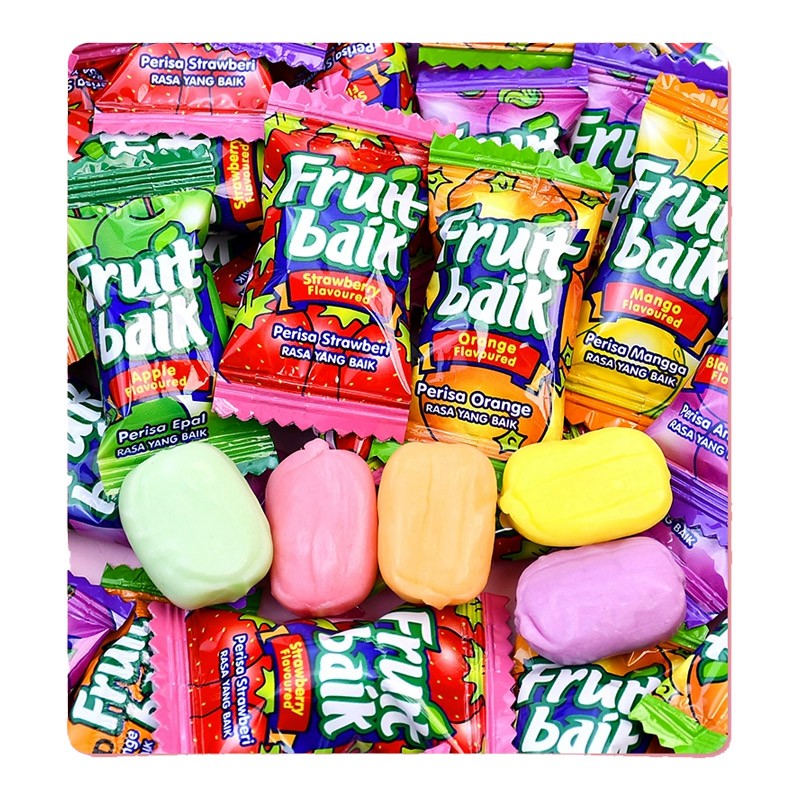 Premium Fruit Gummy Strawberry Grape Mixed Fruits Natural Flavors Soft Jelly  Candy with Real Juice