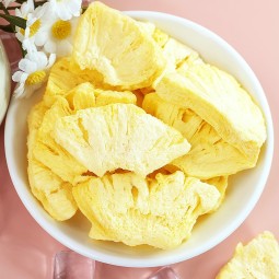 Premium Quality Freeze Dried Pineapple Dehydrated Fruit Snack Natural Original Taste FD Pineapple Slice Freeze-Dried Pineapple