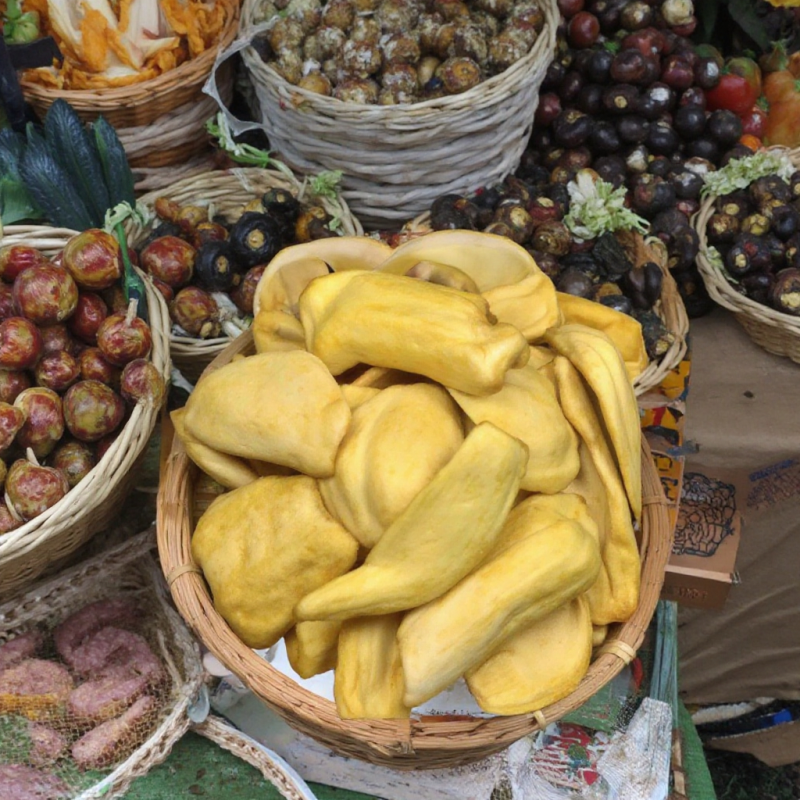 Wholesale Healthy Instant Dried Dried Jackfruit Chips ECO Crunchy Mixed Dried Fruits and Vegetable  Snacks Freeze Fruit Custom