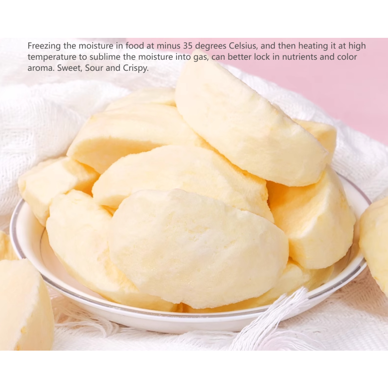 Organic Freeze-Dried Apple Fruit Snack Healthy Nutritious Direct Factory Supply Sweet Taste Bulk Packaging Wholesale FD Apple