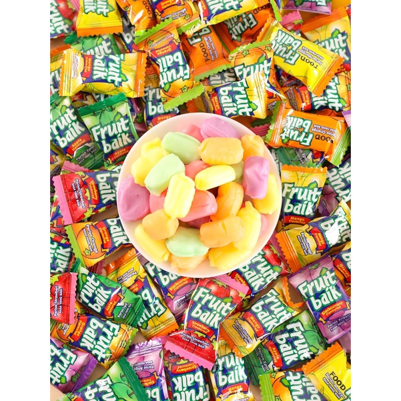 Malaysian Style Fruit Gummy Wedding New Year's Candies Bulk Box Packaging Halal Certified Fruit Jelly Assorted Fruit Chewy Candy