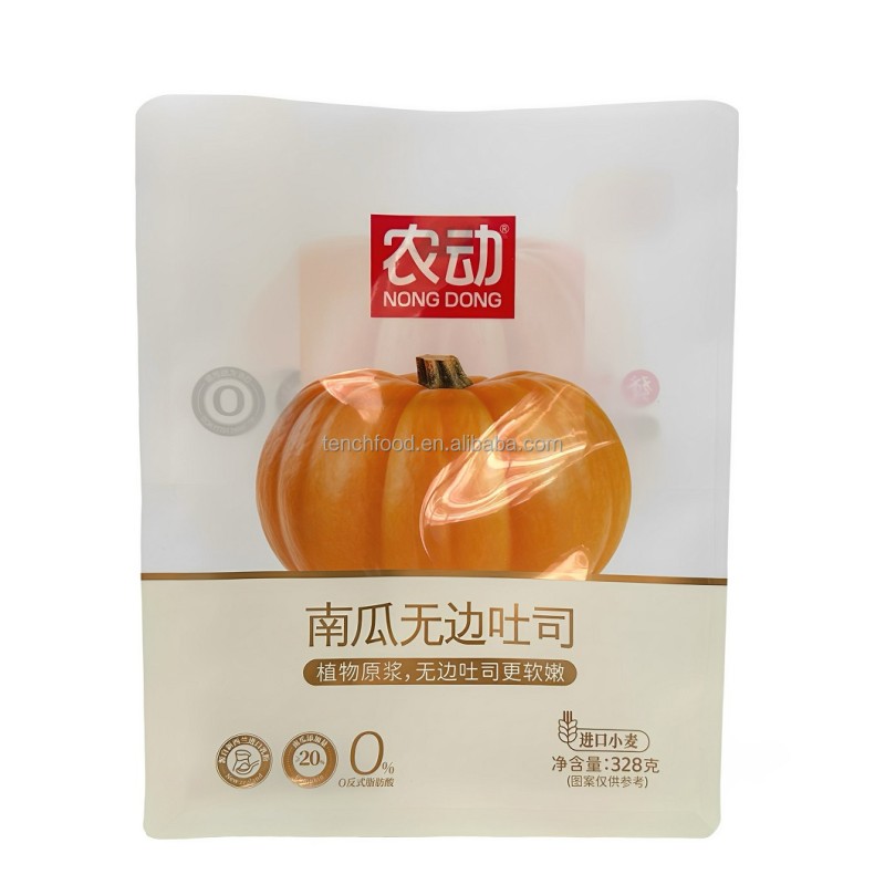 Oil Resistant Food Packaging Paper Bag with Window Custom Printed Food Grade Bread Baking Food Brown Paper Bag