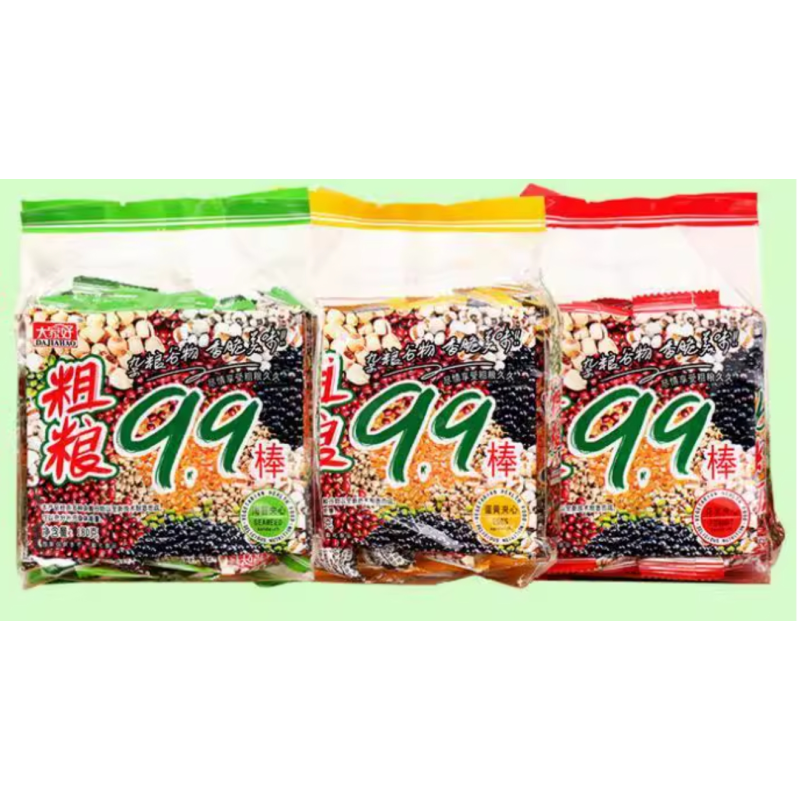 Seaweed Flavor Energy Bar with Coarse Grains Non-Fried Vegetable Brown Rice Roll Puffed Sandwich Cake Grain Snack Stick