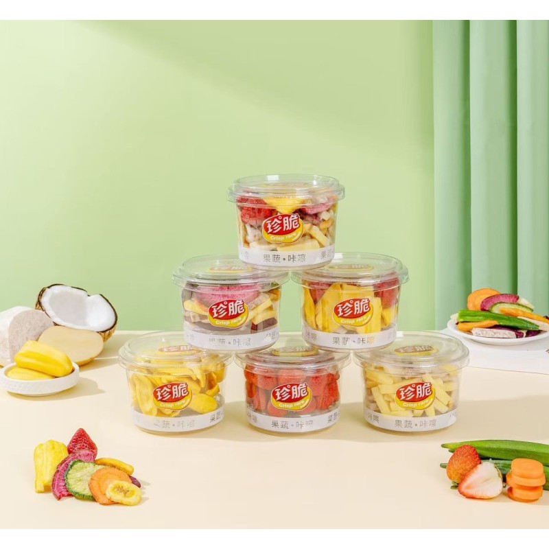 Wholesale Dried Strawberry ECO Crunchy Mixed Dried Fruits and Vegetable  Snacks Freeze Fruit Custom Healthy Snacks