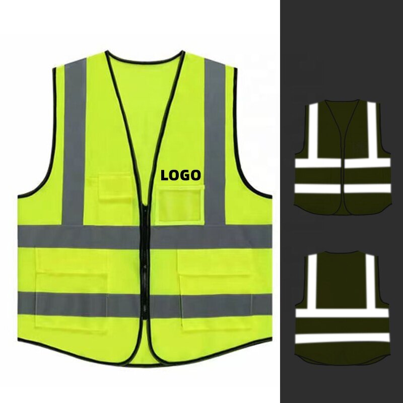 Reflective Vest Manufacturer - Bulk Work Vest with Zipper
