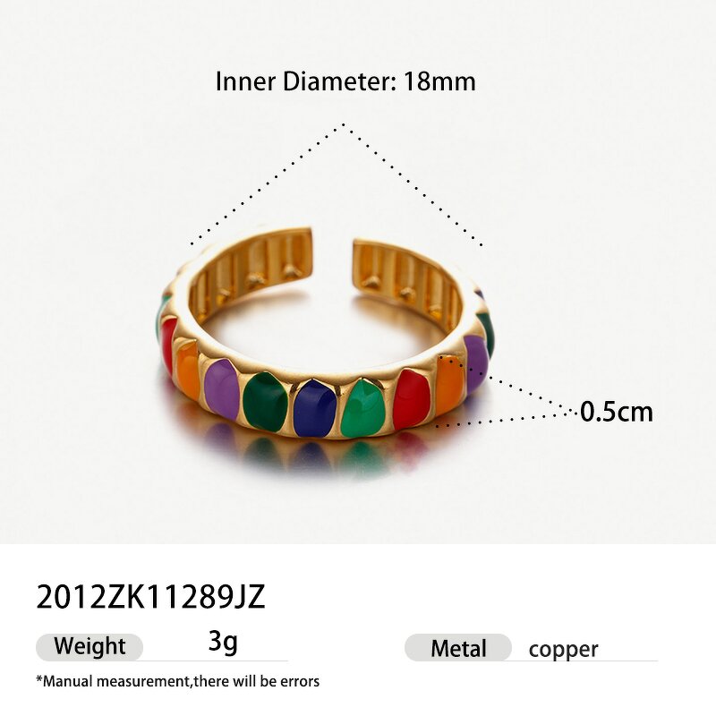 Enamel Ring Factory - Handmade Oil Drop Cream Ring