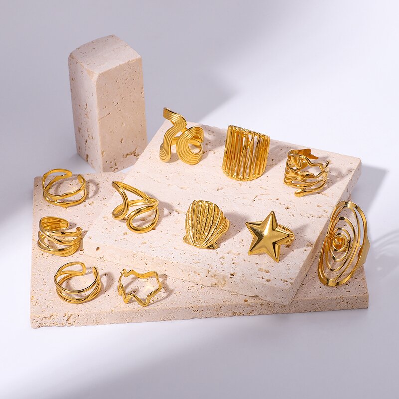 Adjustable Ring Supplier - Twist Chain Geometric Ring