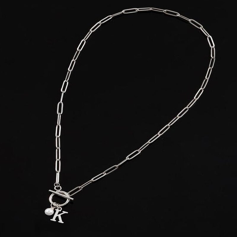 Paperclip Necklace Supplier - OT Buckle Pearl Choker