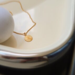 Choker Necklace Manufacturer - Heart Sun Coin Pendant