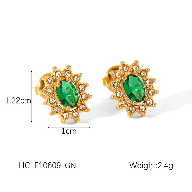 Sunflower Stud Earrings Manufacturer - CZ Zircon Earrings