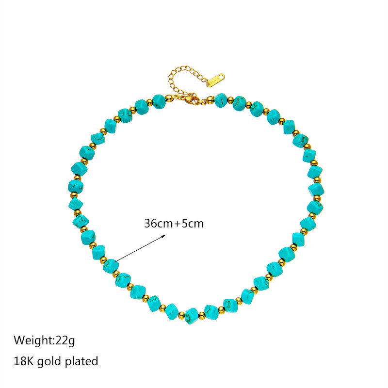 Beaded Necklace Manufacturer - French Vintage Turquoise Necklace