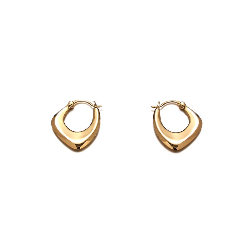 Hoop Earrings Factory - OEM Gold Plated Geometric Earrings