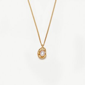 Pearl Pendant Necklace Manufacturer - Heart-shaped Shell Charm