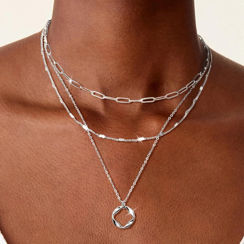 Paperclip Necklace Manufacturer - O Round Wave Choker