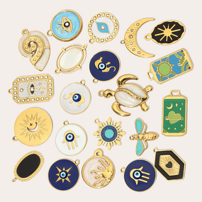 Ice-Cream Pendant Supplier - Cute Enamel Oil Drip Charms