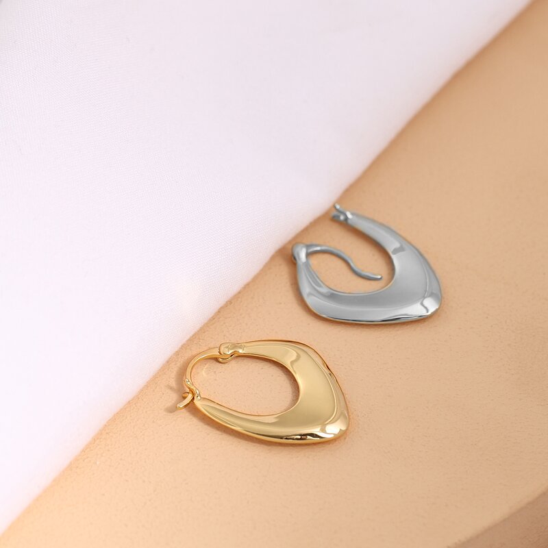Hoop Earrings Factory - OEM Gold Plated Geometric Earrings