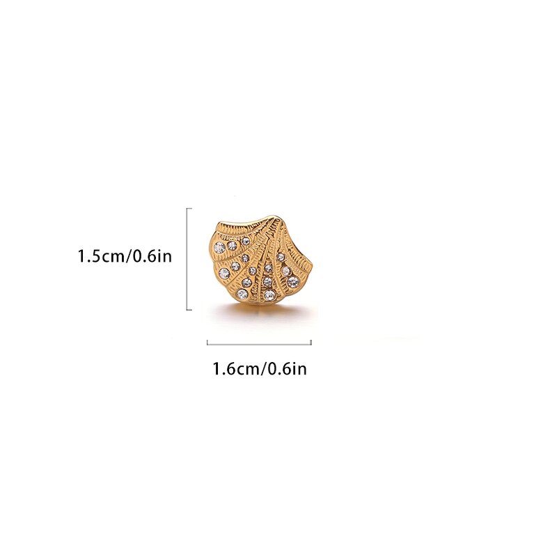 Shell Stud Earrings Factory - Gold Plated Beach Earrings
