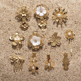 Hair Fork Manufacturer - Flower Design Sticky Hair Fork