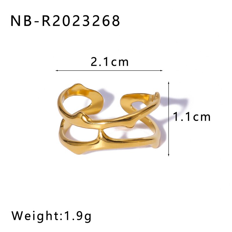 Adjustable Ring Supplier - Twist Chain Geometric Ring