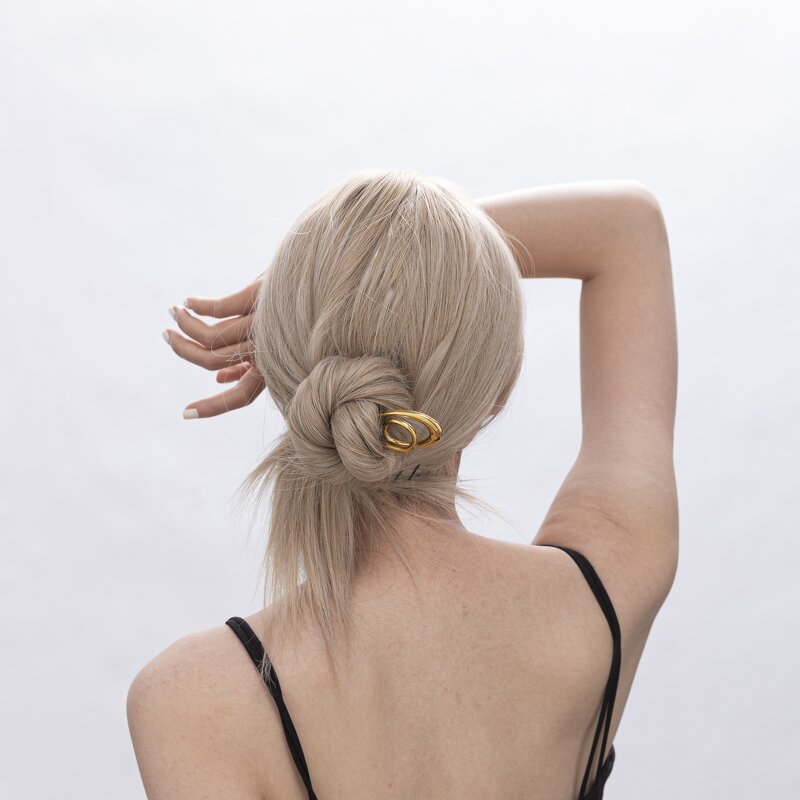 Hair Fork Manufacturer - Glossy Knotted Twisted Hair Fork