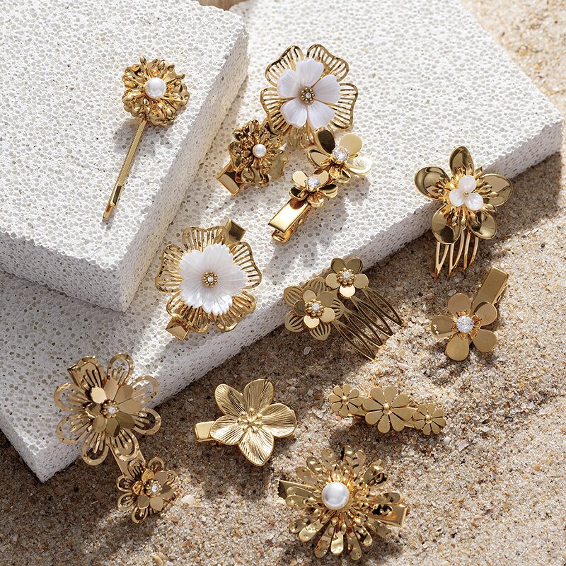 Hair Fork Manufacturer - Flower Design Sticky Hair Fork