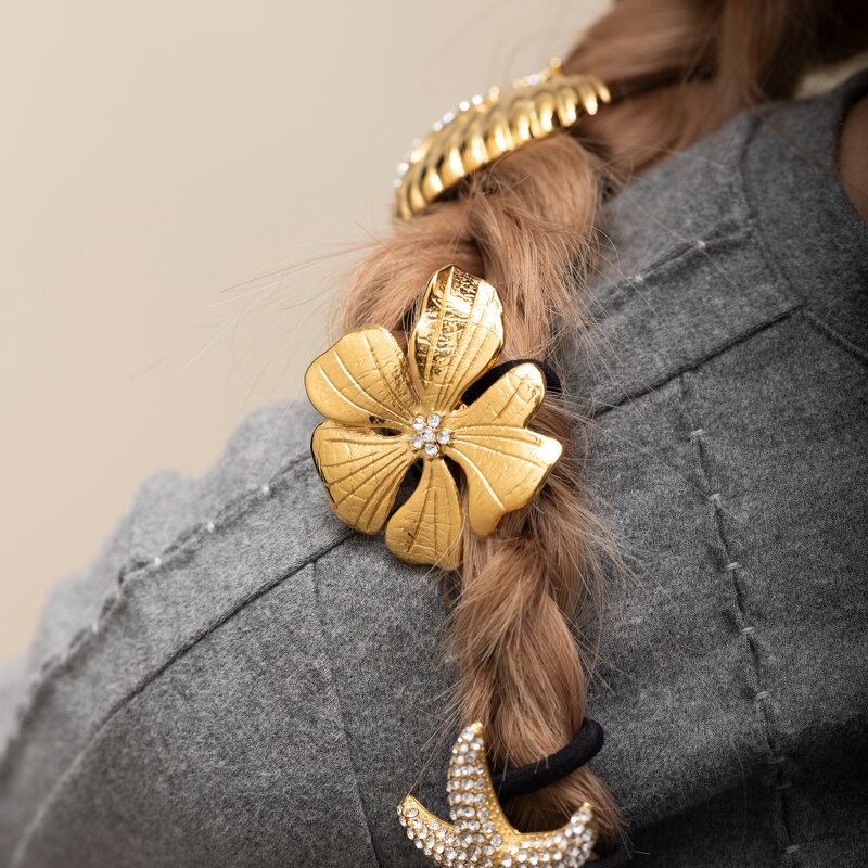 Hair Bands Supplier - Flower Starfish Crystal Hair Bands