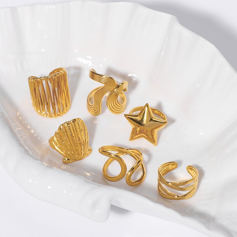 Adjustable Ring Supplier - Twist Chain Geometric Ring