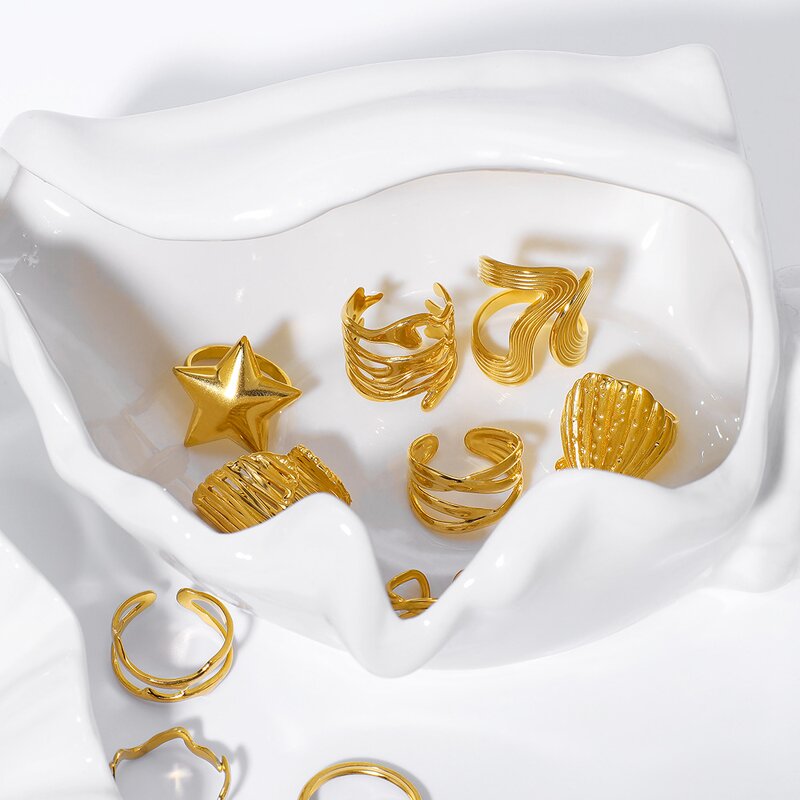 Adjustable Ring Supplier - Twist Chain Geometric Ring