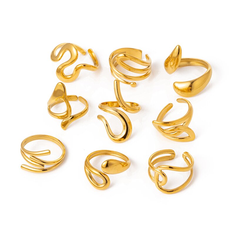 Open Finger Ring Factory - Water Drop Hollow Ring