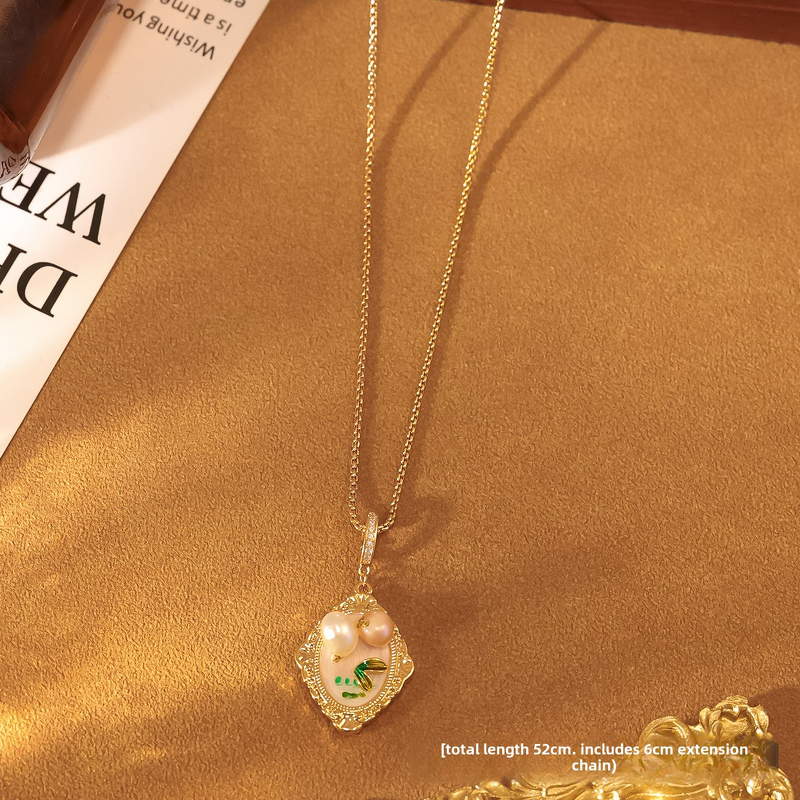 Pearl Necklace Manufacturer - Monet Garden Oil Drip Necklace