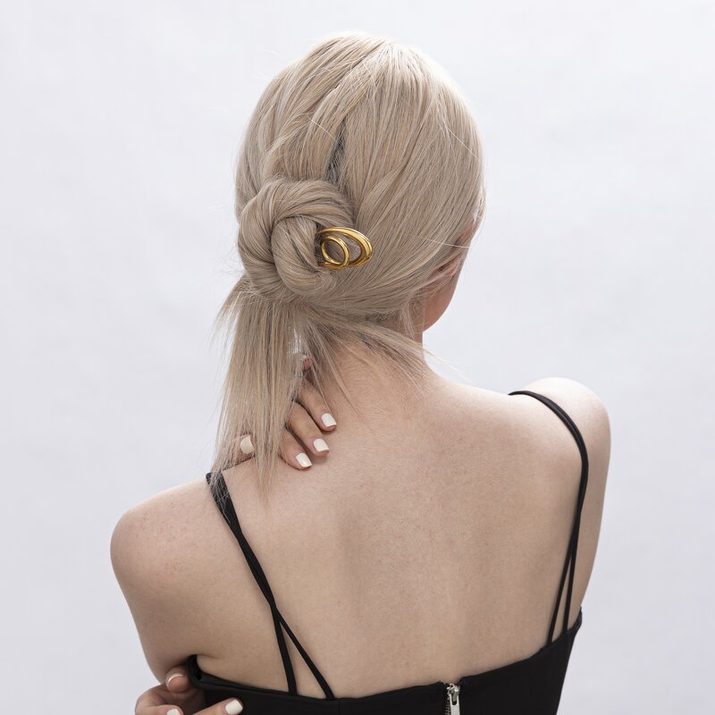 Hair Fork Manufacturer - Glossy Knotted Twisted Hair Fork