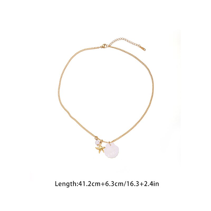 Starfish Necklace Manufacturer - Summer Shell Pendant Necklace