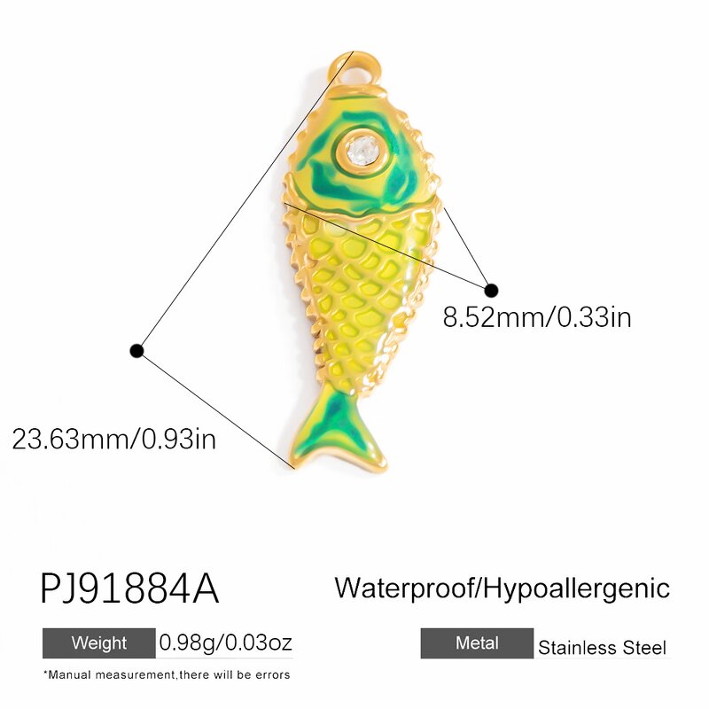 Enamel Pendant Manufacturer - Oil Dripping Zircon Charms