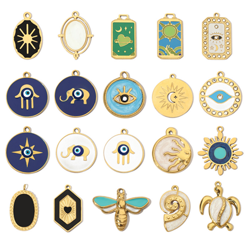 Ice-Cream Pendant Supplier - Cute Enamel Oil Drip Charms