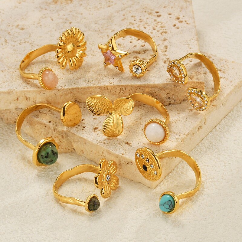 Flower Ring Factory - Devil Eye Open Adjustable Ring