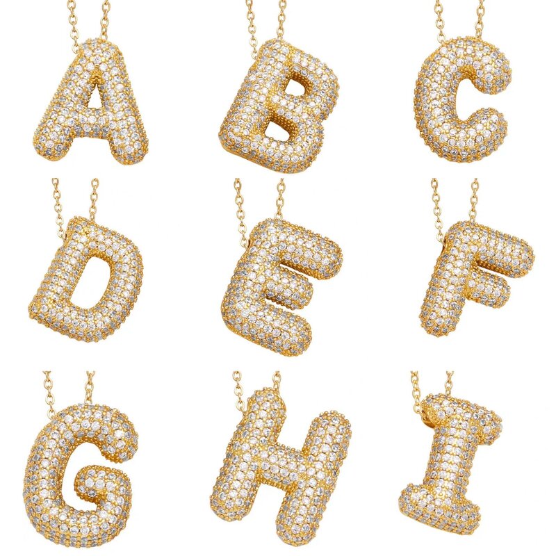 Alphabet Necklace Manufacturer - A-Z Diamond Chain Necklace