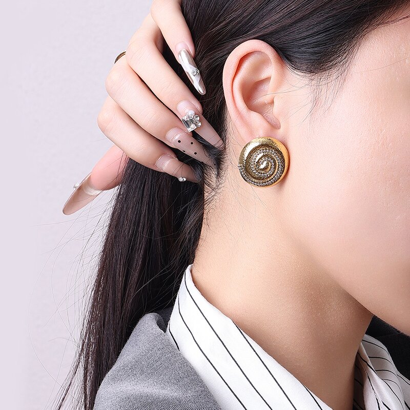 Conch Stud Earrings Factory - Waterproof Summer Jewelry