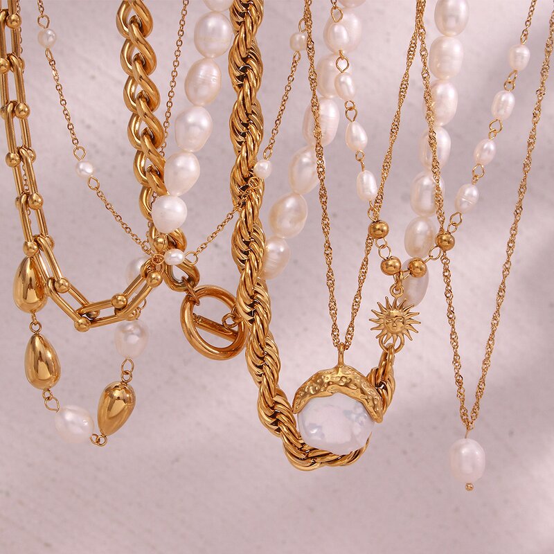 Flower Jewelry Set Factory - Pearl Open Adjustable Ring Set