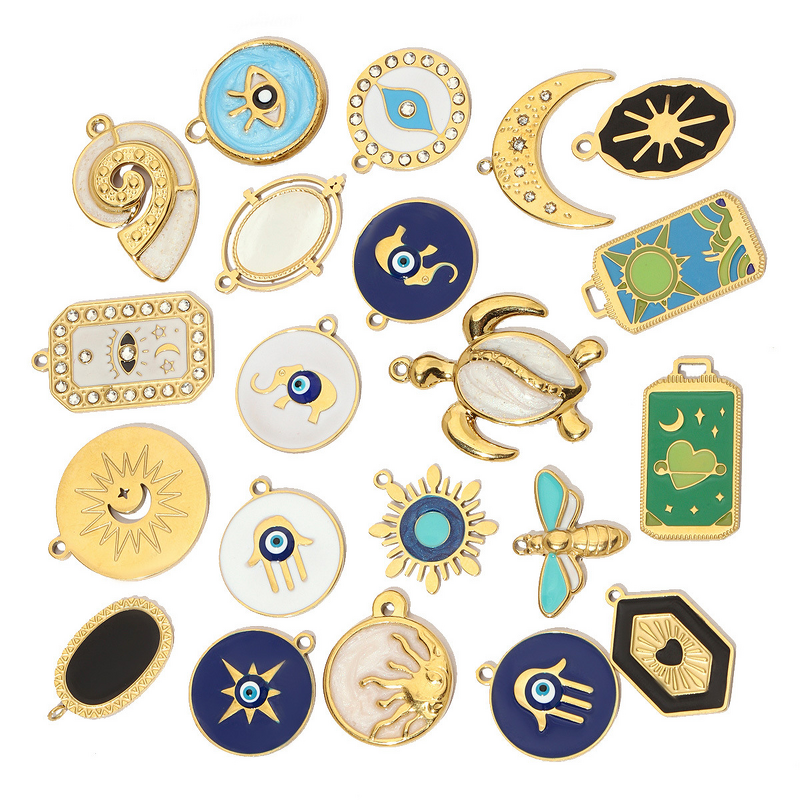 Ice-Cream Pendant Supplier - Cute Enamel Oil Drip Charms