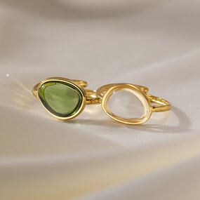 Adjustable Ring Manufacturer - Gold Plated Resin Ring