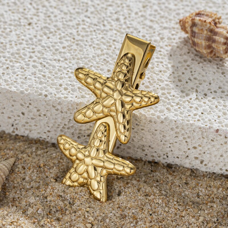 Hair Clip Factory - Ocean Starfish Shell Hair Clip