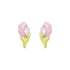 Stud Earrings Manufacturer - Custom Flower Enamel Earrings